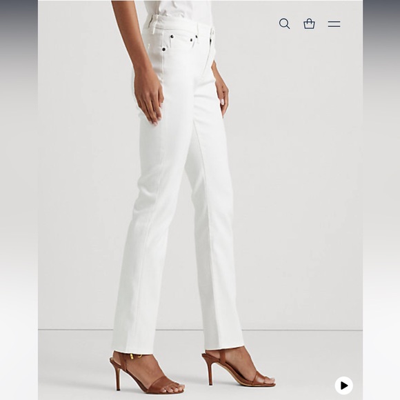 Ralph Lauren Mid-Rise Straight Jeans - Picture 3 of 8